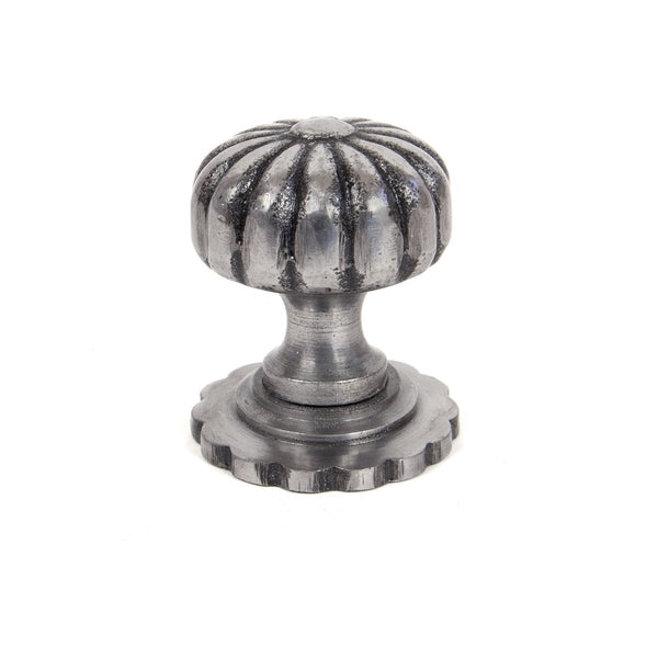 From The Anvil Small Flower Cabinet Knob - Natural Smooth