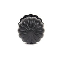 From The Anvil Large Flower Cabinet Knob - Black