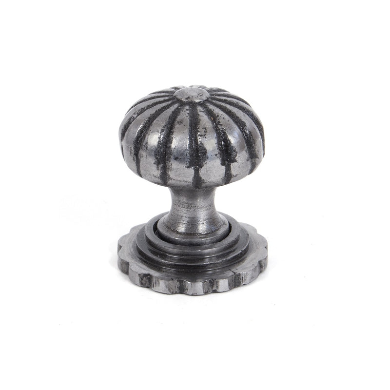 From The Anvil Large Flower Cabinet Knob - Natural Smooth