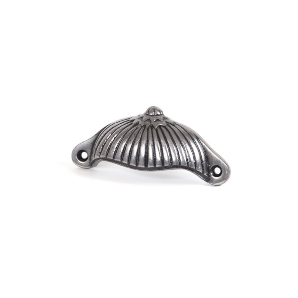 From The Anvil Ridged Drawer Pull - 4" - Natural Smooth