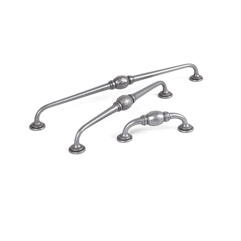From The Anvil Hammered D Pull Handle - 5" - Natural Smooth