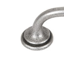 From The Anvil Hammered D Pull Handle - 5" - Natural Smooth