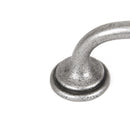 From The Anvil Hammered D Pull Handle - 13 1/2" - Natural Smooth