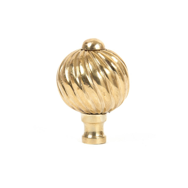 From The Anvil Small Spiral Cabinet Knob - Polished Brass