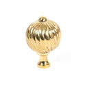 From The Anvil Large Spiral Cabinet Knob - Polished Brass