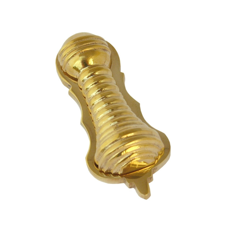 From The Anvil Beehive Lever Key Covered Escutcheon - Polished Brass
