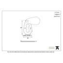 From The Anvil Plain Lever Key Covered Escutcheon - Ebony and Polished Brass