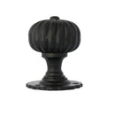 From The Anvil Flower Mortice Knob Set - Black
