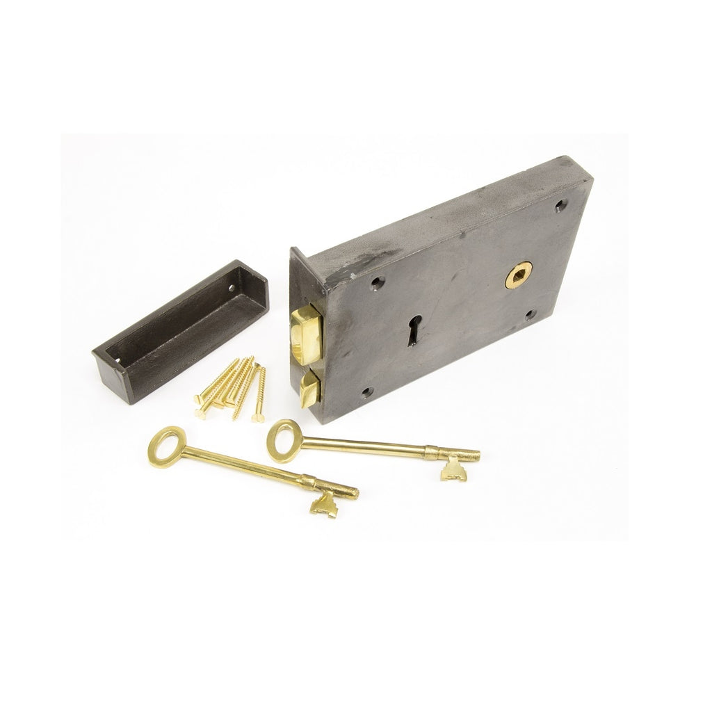 Large Rim Lock From The Anvil Large Rim Lock RH - Iron