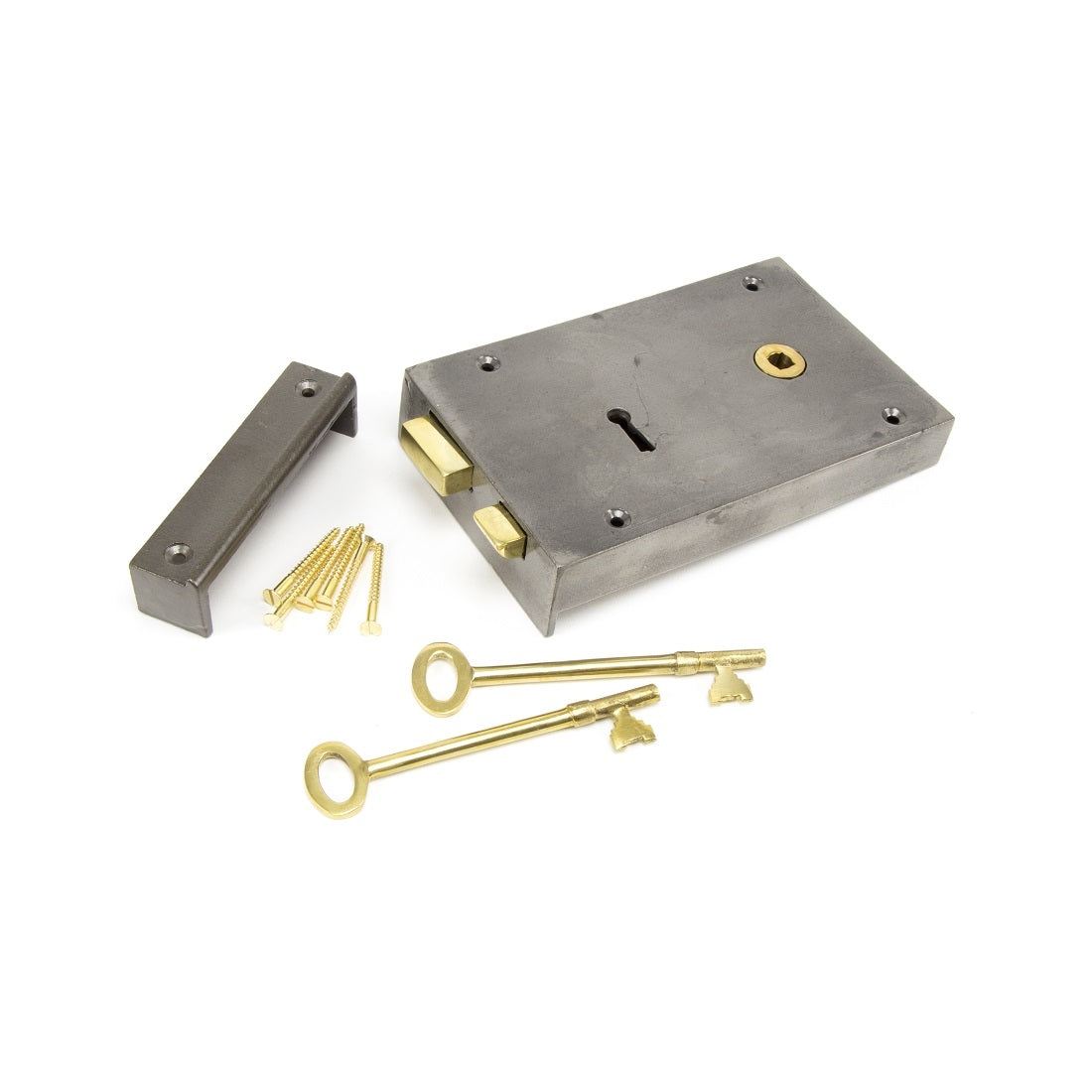 Large Rim Lock From The Anvil Large Rim Lock RH - Iron