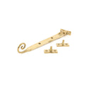 From The Anvil Cast Monkeytail Stay 8" - Polished Brass