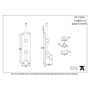 From The Anvil Universal Bolt - 4" - Polished Nickel