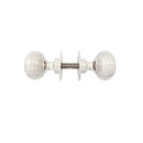 From The Anvil Beehive Heavy Knob Handles on Round Rose - Polished Nickel