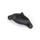 From The Anvil Ridged Drawer Pull - 4" - Black