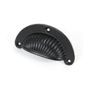 From The Anvil Ridged Drawer Pull - 3" - Black