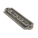 From The Anvil "Pull" Sign - Antique Pewter