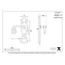 From The Anvil Curly Lock Handles - Black