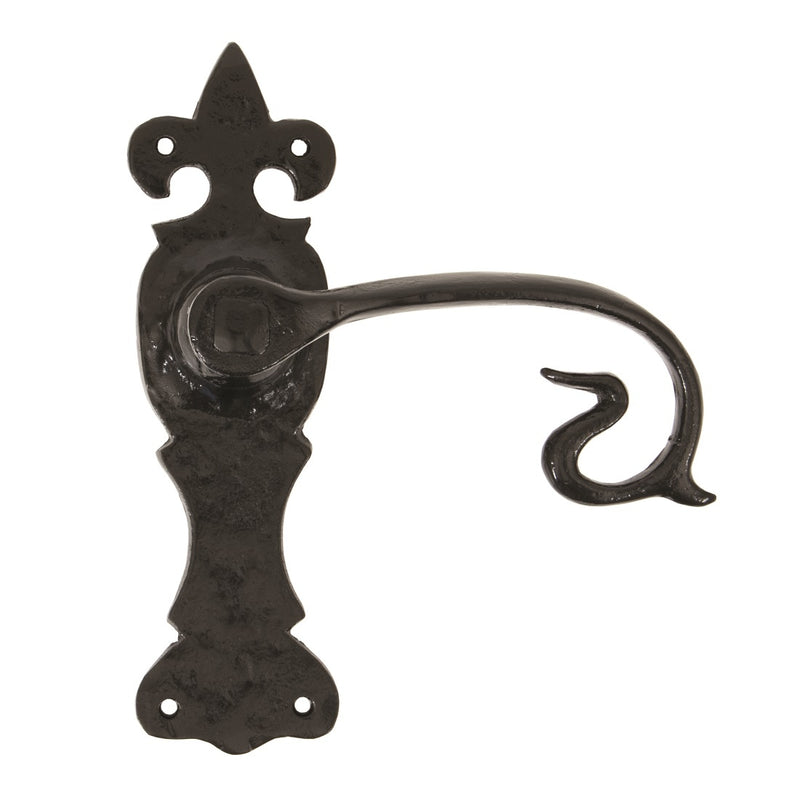 From The Anvil Curly Latch Handles - Black