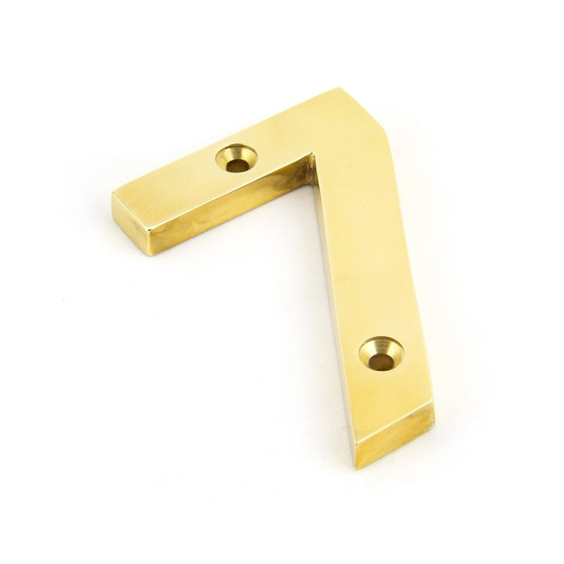 From The Anvil Numeral '7' - Polished Brass