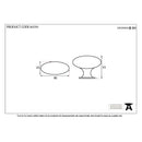 From The Anvil Oval Cabinet Knob - Beeswax