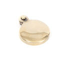 From The Anvil Round Lever Key Covered Escutcheon - Aged Brass