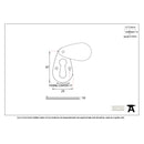 From The Anvil Plain Lever Key Covered Escutcheon - Polished Nickel