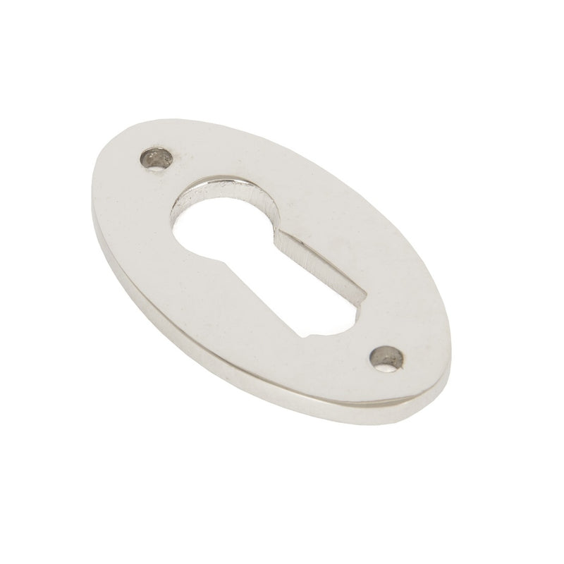 From The Anvil Period Lever Key Oval Escutcheon - Polished Nickel