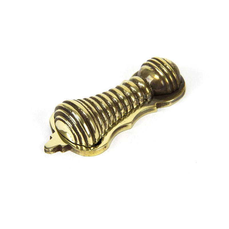 From The Anvil Beehive Lever Key Covered Escutcheon - Aged Brass