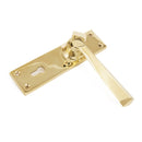 From The Anvil Straight Lock Handles - Polished Brass