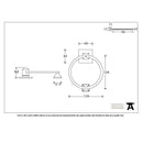 From The Anvil Ring On Block Door Knocker - Polished Brass