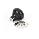 From The Anvil Bun Knob Set - Ebony & Polished Nickel