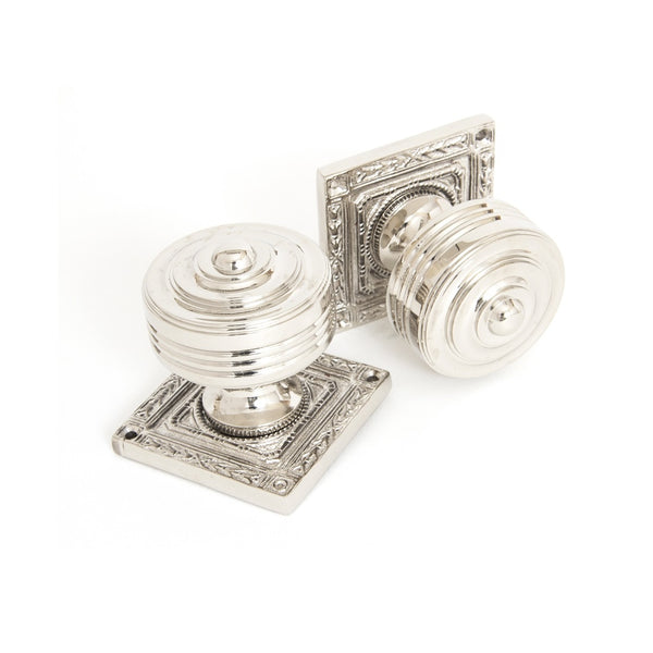 From The Anvil Tewkesbury Mortice Knob Set - Polished Nickel
