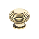 From The Anvil Large Beehive Cabinet Knob - Aged Brass
