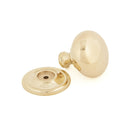 From The Anvil Large Mushroom Cabinet Knob - Polished Brass
