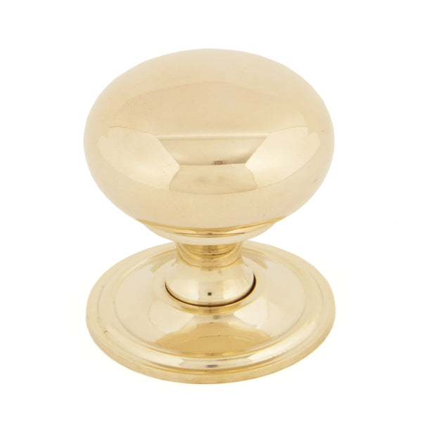 From The Anvil Large Mushroom Cabinet Knob - Polished Brass