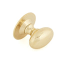 From The Anvil Large Oval Cabinet Knob - Polished Brass