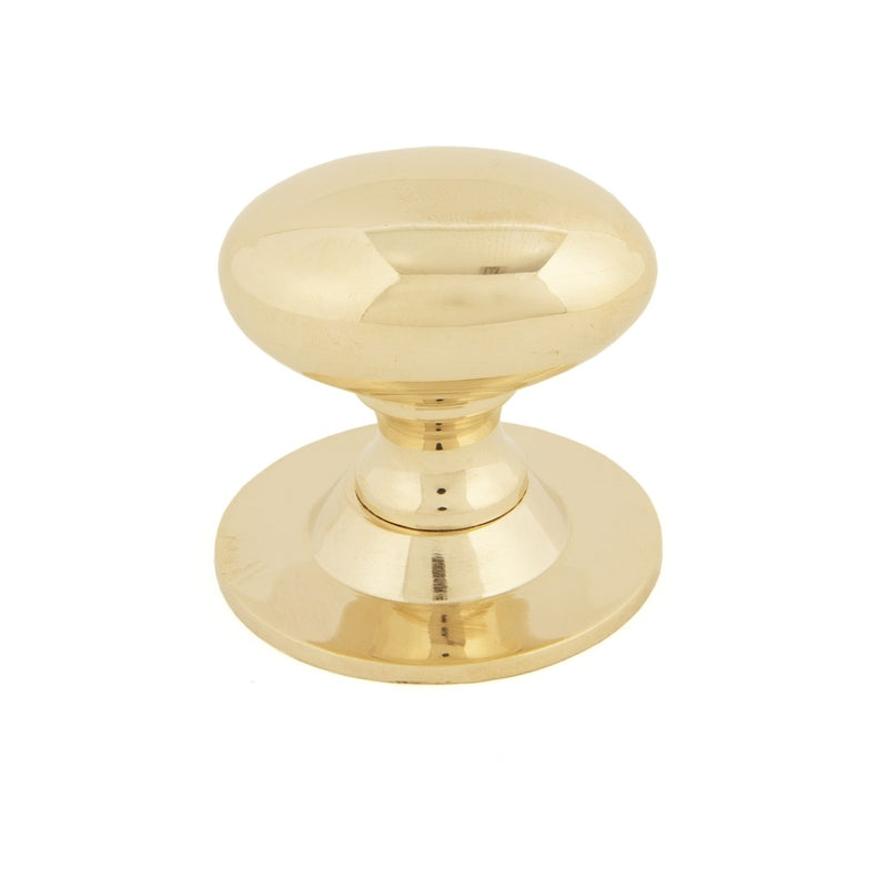 From The Anvil Large Oval Cabinet Knob - Polished Brass
