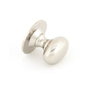 From The Anvil Large Oval Cabinet Knob - Polished Nickel