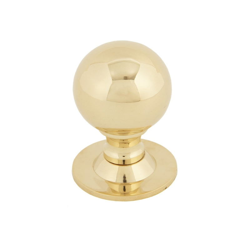 From The Anvil Large Ball Cabinet Knob - Polished Brass