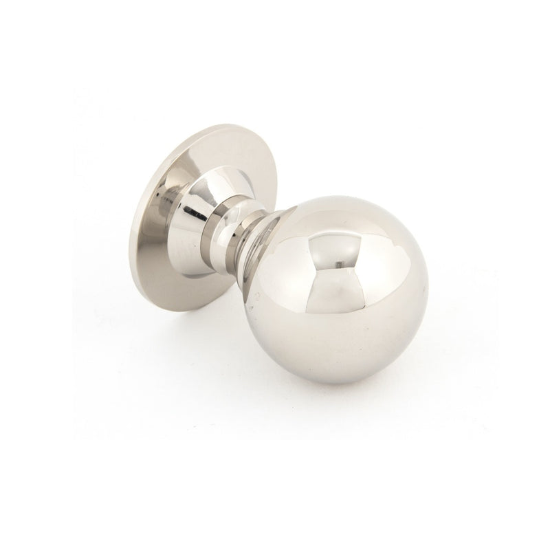 From The Anvil Large Ball Cabinet Knob - Polished Nickel