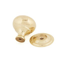 From The Anvil Small Mushroom Cabinet Knob - Polished Brass