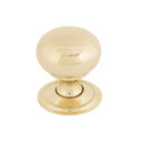 From The Anvil Small Mushroom Cabinet Knob - Polished Brass