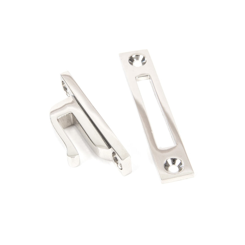 From The Anvil Reeded Locking Fastener - Polished Nickel