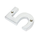 From The Anvil Numeral '5' - Satin Chrome