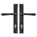 From The Anvil Reeded 92pz Slimline Euro Handles For Multi-Point Locks - Aged Bronze