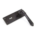 From The Anvil Reeded Lock Handles - Aged Bronze