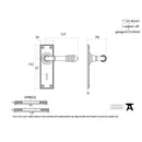 From The Anvil Reeded Lock Handles - Aged Bronze