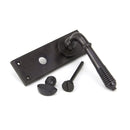 From The Anvil Reeded Bathroom Handles - Aged Bronze