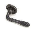 From The Anvil Reeded Lever Handles on Round Rose - Aged Bronze