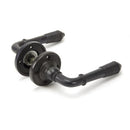 From The Anvil Reeded Lever Handles on Round Rose - Aged Bronze